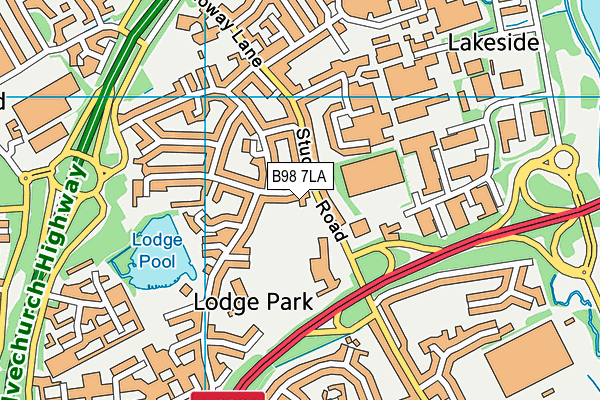 B98 7LA map - OS VectorMap District (Ordnance Survey) B98 7LA map - OS VectorMap District (Ordnance Survey)