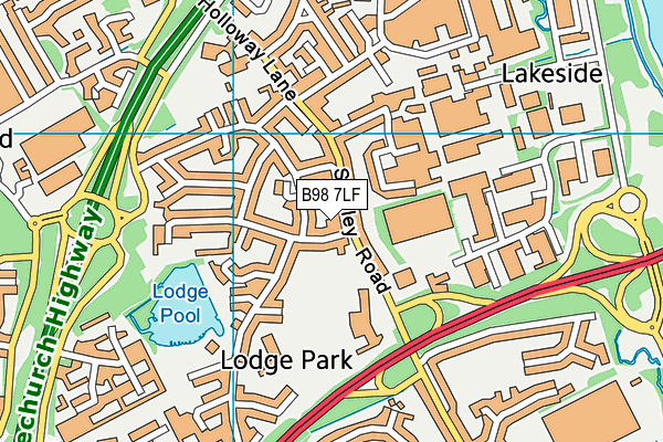 B98 7LF map - OS VectorMap District (Ordnance Survey) B98 7LF map - OS VectorMap District (Ordnance Survey)