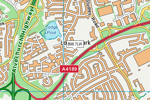 B98 7LW map - OS VectorMap District (Ordnance Survey) B98 7LW map - OS VectorMap District (Ordnance Survey)