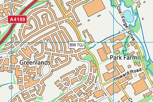 B98 7QJ map - OS VectorMap District (Ordnance Survey) B98 7QJ map - OS VectorMap District (Ordnance Survey)