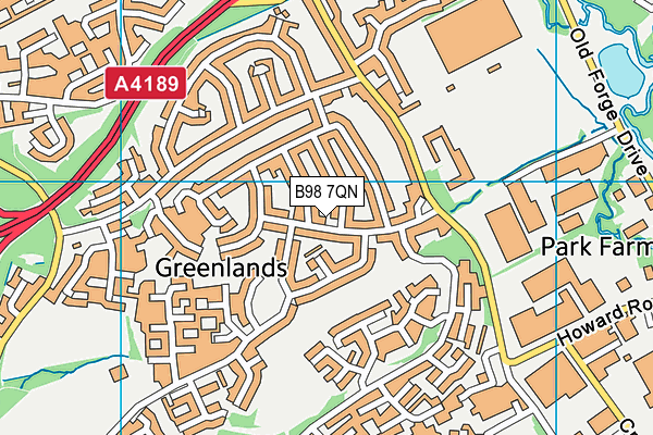B98 7QN map - OS VectorMap District (Ordnance Survey) B98 7QN map - OS VectorMap District (Ordnance Survey)