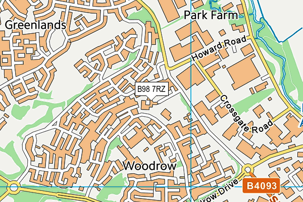 B98 7RZ map - OS VectorMap District (Ordnance Survey) B98 7RZ map - OS VectorMap District (Ordnance Survey)