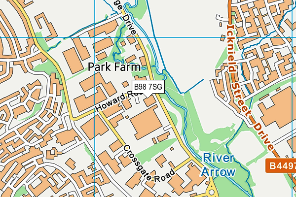 B98 7SG map - OS VectorMap District (Ordnance Survey) B98 7SG map - OS VectorMap District (Ordnance Survey)