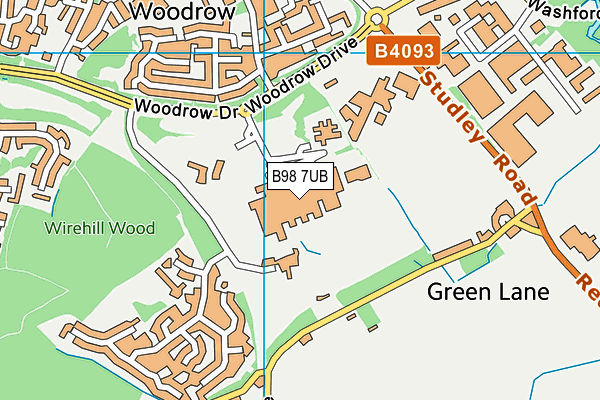 B98 7UB map - OS VectorMap District (Ordnance Survey) B98 7UB map - OS VectorMap District (Ordnance Survey)