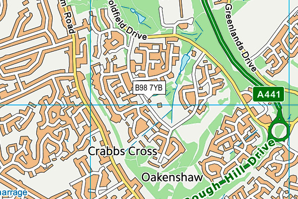 B98 7YB map - OS VectorMap District (Ordnance Survey) B98 7YB map - OS VectorMap District (Ordnance Survey)