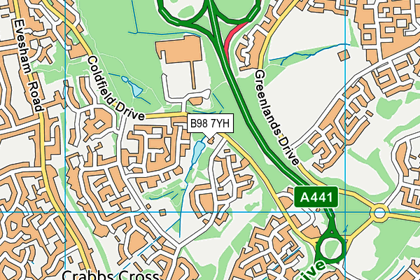 B98 7YH map - OS VectorMap District (Ordnance Survey) B98 7YH map - OS VectorMap District (Ordnance Survey)