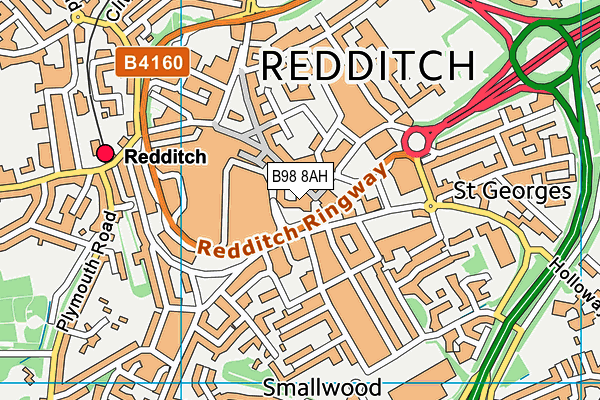 B98 8AH map - OS VectorMap District (Ordnance Survey) B98 8AH map - OS VectorMap District (Ordnance Survey)