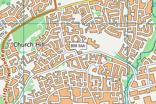 B98 9AA map - OS VectorMap District (Ordnance Survey) B98 9AA map - OS VectorMap District (Ordnance Survey)