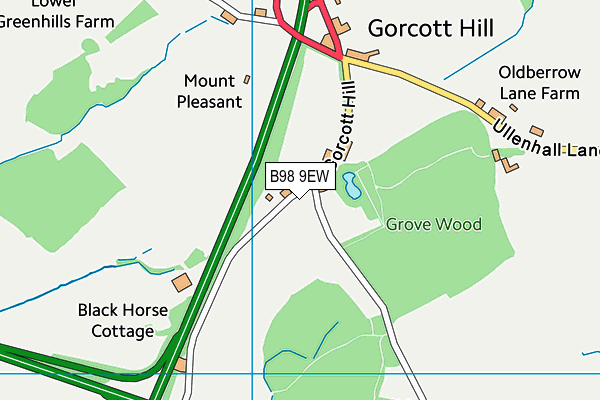 B98 9EW map - OS VectorMap District (Ordnance Survey) B98 9EW map - OS VectorMap District (Ordnance Survey)