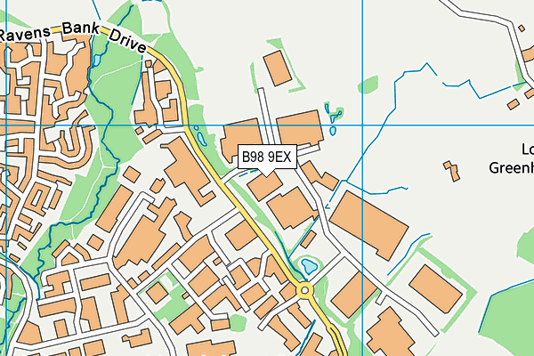 B98 9EX map - OS VectorMap District (Ordnance Survey) B98 9EX map - OS VectorMap District (Ordnance Survey)