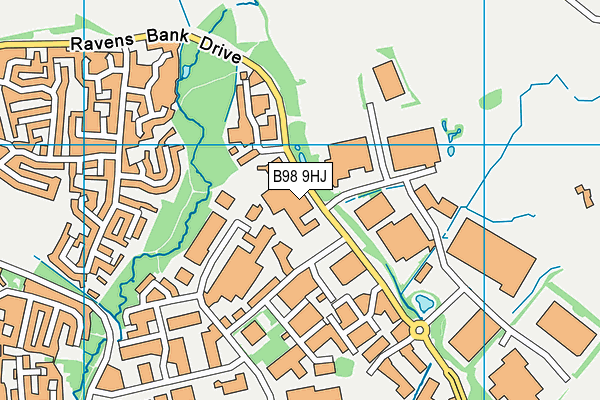 B98 9HJ map - OS VectorMap District (Ordnance Survey) B98 9HJ map - OS VectorMap District (Ordnance Survey)