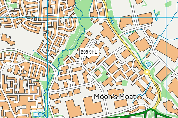B98 9HL map - OS VectorMap District (Ordnance Survey) B98 9HL map - OS VectorMap District (Ordnance Survey)