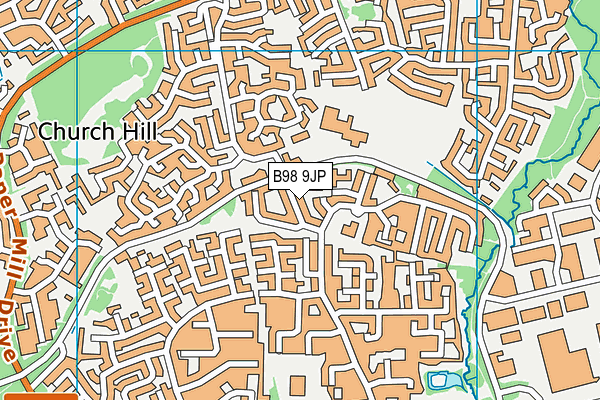 B98 9JP map - OS VectorMap District (Ordnance Survey) B98 9JP map - OS VectorMap District (Ordnance Survey)