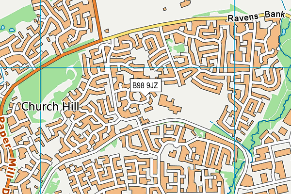 B98 9JZ map - OS VectorMap District (Ordnance Survey) B98 9JZ map - OS VectorMap District (Ordnance Survey)
