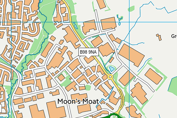 B98 9NA map - OS VectorMap District (Ordnance Survey) B98 9NA map - OS VectorMap District (Ordnance Survey)