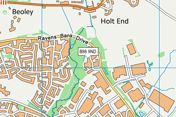 B98 9ND map - OS VectorMap District (Ordnance Survey) B98 9ND map - OS VectorMap District (Ordnance Survey)
