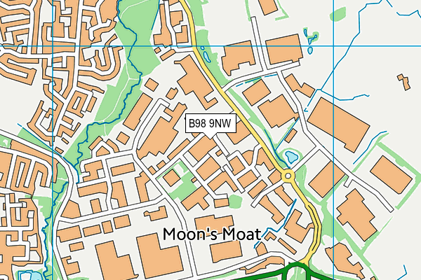 B98 9NW map - OS VectorMap District (Ordnance Survey) B98 9NW map - OS VectorMap District (Ordnance Survey)