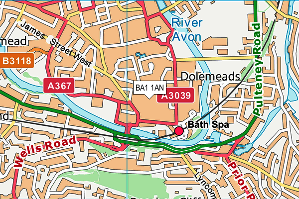 BA1 1AN map - OS VectorMap District (Ordnance Survey) BA1 1AN map - OS VectorMap District (Ordnance Survey)