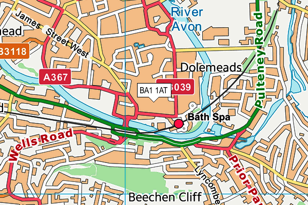 BA1 1AT map - OS VectorMap District (Ordnance Survey) BA1 1AT map - OS VectorMap District (Ordnance Survey)