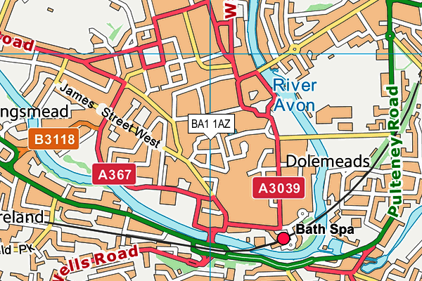 BA1 1AZ map - OS VectorMap District (Ordnance Survey) BA1 1AZ map - OS VectorMap District (Ordnance Survey)