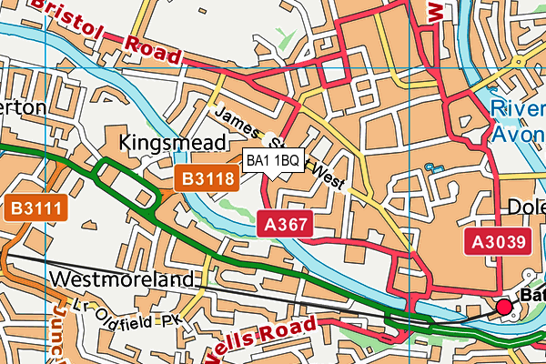 BA1 1BQ map - OS VectorMap District (Ordnance Survey) BA1 1BQ map - OS VectorMap District (Ordnance Survey)