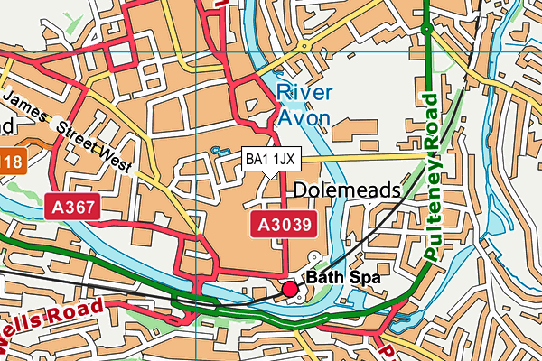 BA1 1JX map - OS VectorMap District (Ordnance Survey) BA1 1JX map - OS VectorMap District (Ordnance Survey)