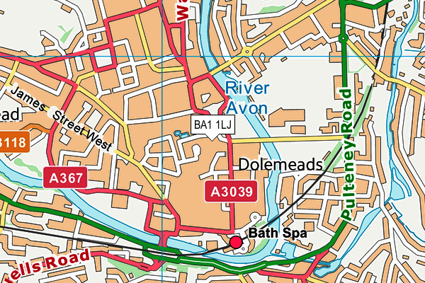 BA1 1LJ map - OS VectorMap District (Ordnance Survey) BA1 1LJ map - OS VectorMap District (Ordnance Survey)