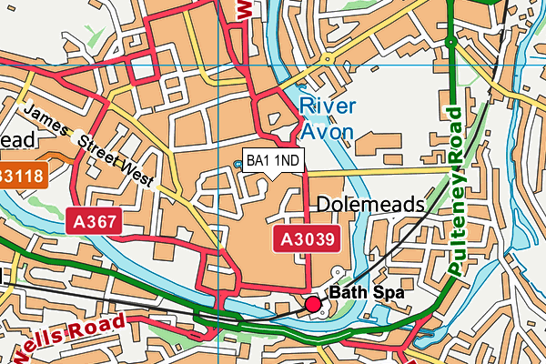 BA1 1ND map - OS VectorMap District (Ordnance Survey) BA1 1ND map - OS VectorMap District (Ordnance Survey)