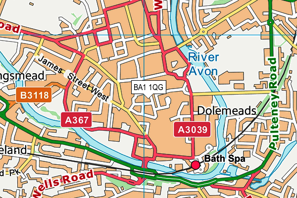 BA1 1QG map - OS VectorMap District (Ordnance Survey) BA1 1QG map - OS VectorMap District (Ordnance Survey)