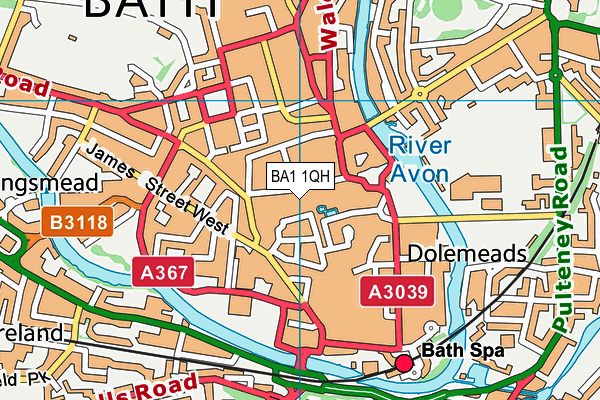 BA1 1QH map - OS VectorMap District (Ordnance Survey) BA1 1QH map - OS VectorMap District (Ordnance Survey)