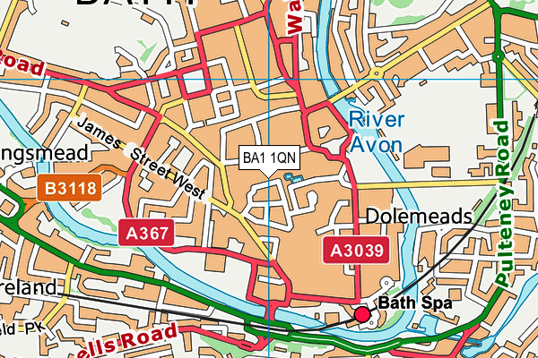 BA1 1QN map - OS VectorMap District (Ordnance Survey) BA1 1QN map - OS VectorMap District (Ordnance Survey)