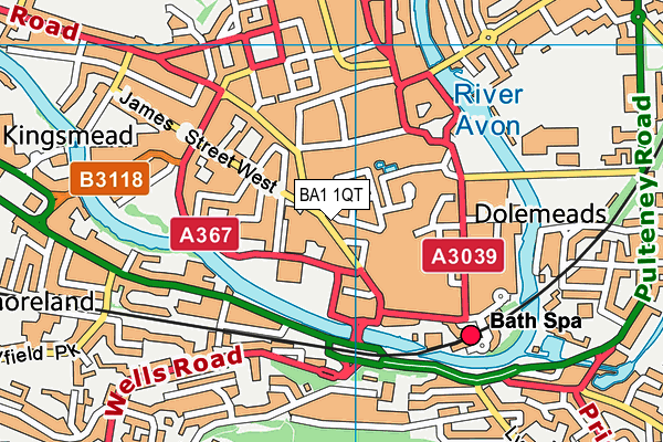 BA1 1QT map - OS VectorMap District (Ordnance Survey) BA1 1QT map - OS VectorMap District (Ordnance Survey)