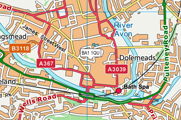 BA1 1QU map - OS VectorMap District (Ordnance Survey) BA1 1QU map - OS VectorMap District (Ordnance Survey)