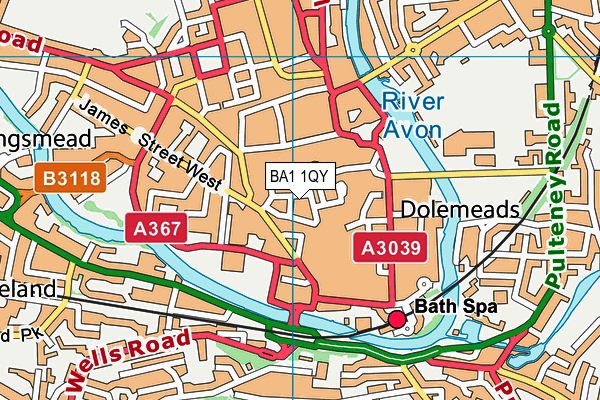 BA1 1QY map - OS VectorMap District (Ordnance Survey) BA1 1QY map - OS VectorMap District (Ordnance Survey)