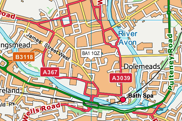 BA1 1QZ map - OS VectorMap District (Ordnance Survey) BA1 1QZ map - OS VectorMap District (Ordnance Survey)