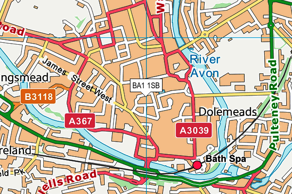 BA1 1SB map - OS VectorMap District (Ordnance Survey) BA1 1SB map - OS VectorMap District (Ordnance Survey)
