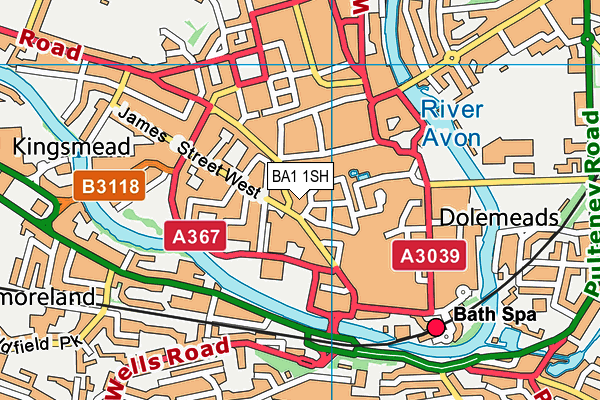 BA1 1SH map - OS VectorMap District (Ordnance Survey) BA1 1SH map - OS VectorMap District (Ordnance Survey)