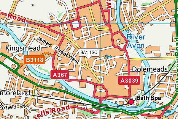 BA1 1SQ map - OS VectorMap District (Ordnance Survey) BA1 1SQ map - OS VectorMap District (Ordnance Survey)