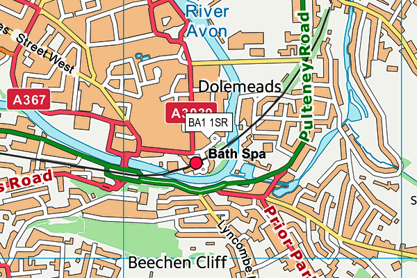 BA1 1SR map - OS VectorMap District (Ordnance Survey) BA1 1SR map - OS VectorMap District (Ordnance Survey)