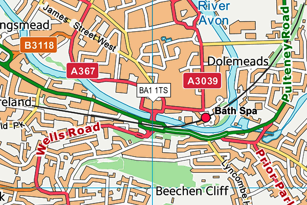 BA1 1TS map - OS VectorMap District (Ordnance Survey) BA1 1TS map - OS VectorMap District (Ordnance Survey)