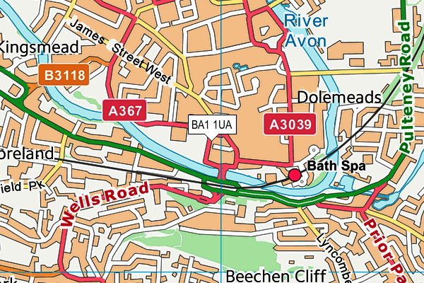 BA1 1UA map - OS VectorMap District (Ordnance Survey) BA1 1UA map - OS VectorMap District (Ordnance Survey)