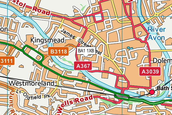 BA1 1XB map - OS VectorMap District (Ordnance Survey) BA1 1XB map - OS VectorMap District (Ordnance Survey)