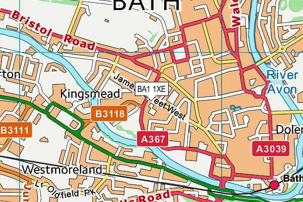 BA1 1XE map - OS VectorMap District (Ordnance Survey) BA1 1XE map - OS VectorMap District (Ordnance Survey)