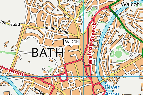 BA1 2QH map - OS VectorMap District (Ordnance Survey) BA1 2QH map - OS VectorMap District (Ordnance Survey)