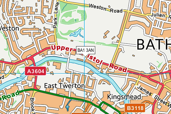 BA1 3AN map - OS VectorMap District (Ordnance Survey)