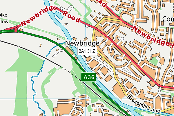 BA1 3HZ map - OS VectorMap District (Ordnance Survey) BA1 3HZ map - OS VectorMap District (Ordnance Survey)