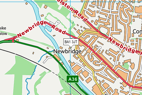 BA1 3JT map - OS VectorMap District (Ordnance Survey) BA1 3JT map - OS VectorMap District (Ordnance Survey)
