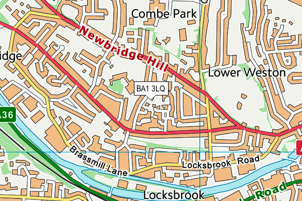 BA1 3LQ map - OS VectorMap District (Ordnance Survey)