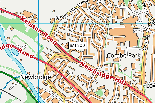 BA1 3QD map - OS VectorMap District (Ordnance Survey) BA1 3QD map - OS VectorMap District (Ordnance Survey)