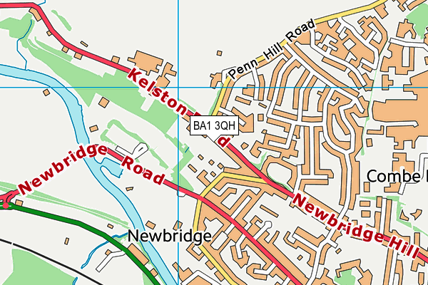 BA1 3QH map - OS VectorMap District (Ordnance Survey) BA1 3QH map - OS VectorMap District (Ordnance Survey)